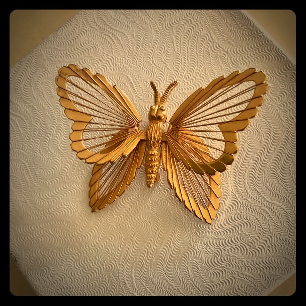 Vintage Monet Brooch butterfly